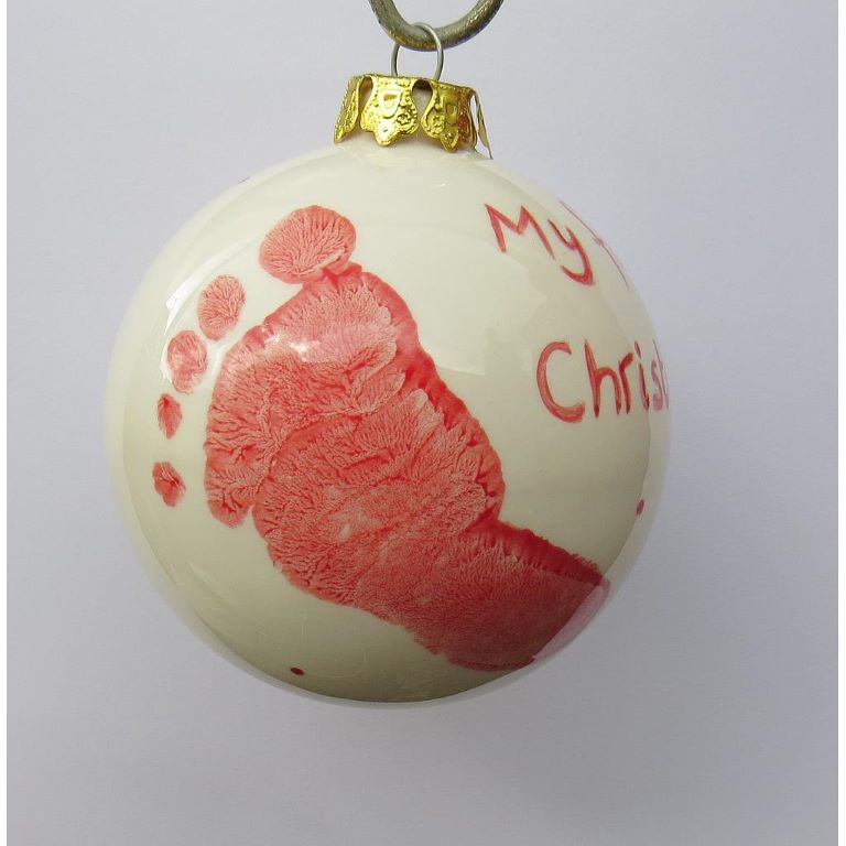 my-first-christmas-bauble-red-footprint-front